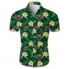 Minnesota Wild Hawaiian Shirt Tropical Flower summer