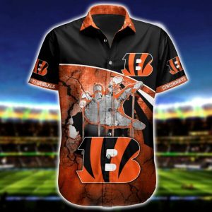 NFL Cincinnati Bengals Hawaiian Shirt Short For Fans 07