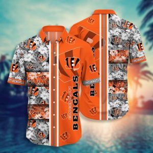 NFL Cincinnati Bengals Hawaiian Shirt Short Style Hot Trending 04