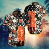 NFL Cleveland Browns Hawaiian Shirt Flag Flower