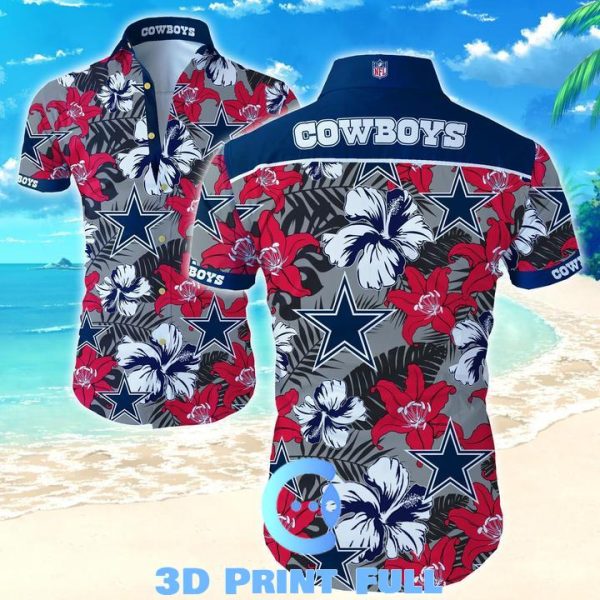 NFL Dallas Cowboys Logo Hawaiian Shirt N03