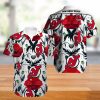 New Jersey Devils Hawaiian Shirt Tropical Flowers summer for fans