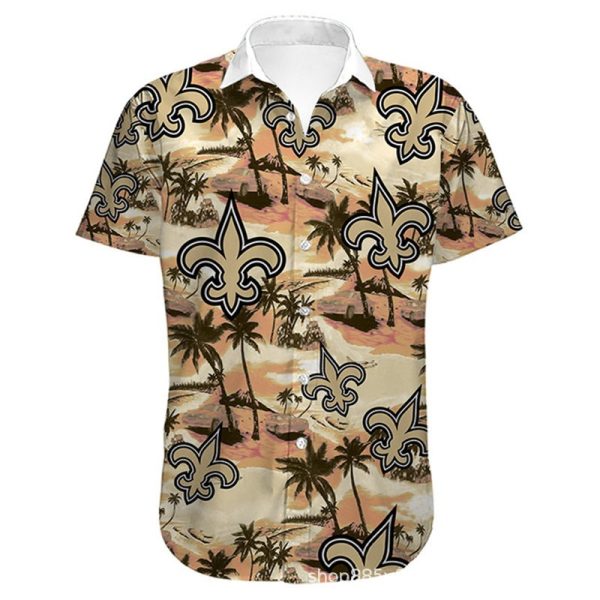 New Orleans Saints Hawaiian Shirt flower summer 2022 gift for fans