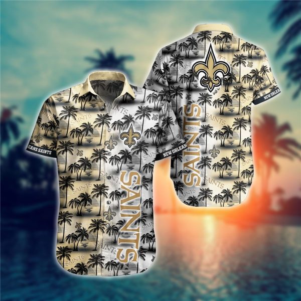 New Orleans Saints Hawaiian Shirts flower gift for summer 2022