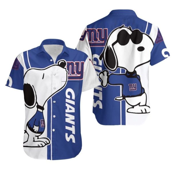 New York Giants Hawaiian Aloha Shirt For Big Fans