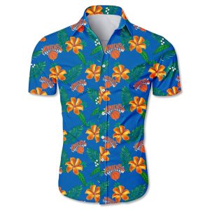 New York Knicks Hawaiian shirt Tropical Flower summer