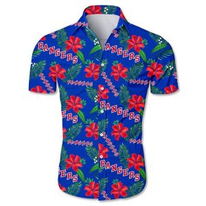 New York Rangers Hawaiian shirt Tropical Flower summer