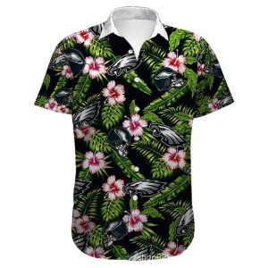 Philadelphia Eagles Hawaiian Shirt flower summer 2022 gift for fans