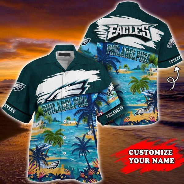 Philadelphia Eagles NFL Customized Summer Hawaiian Shirt