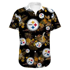 Pittsburgh Steelers Hawaiian Shirt flower summer 2022 gift for fans