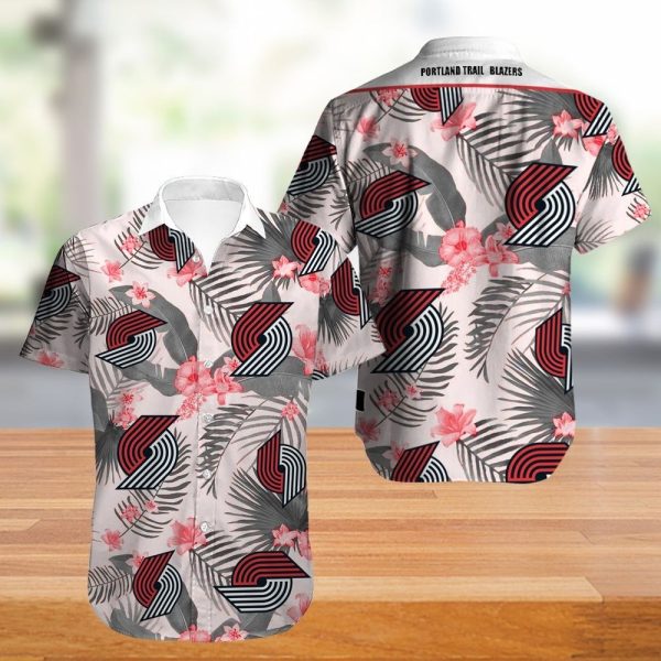 Portland Trail Blazers Hawaiian Shirt Flower summer new design