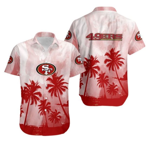 San Francisco 49ers Coconut Trees NFL Gift For Fan Hawaiian Graphic