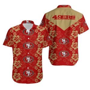 San Francisco 49ers Flowers Hawaii Shirt and Shorts Summer Collection