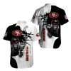 San Francisco 49ers button-up shirt Iron Maiden gift for Halloween