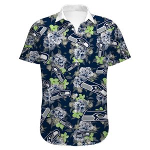 Seattle Seahawks Hawaiian Shirt flower summer 2022 gift for fans