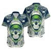 Seattle Seahawks Skull NFL Gift For Fan Hawaii Shirt and Shorts Summer