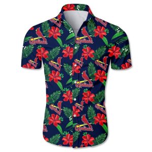 St. Louis Cardinals Hawaiian shirt Tropical flower gift for fans