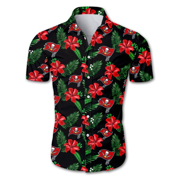 Tampa Bay Buccaneers Hawaiian Shirt Tropical Flower summer 2020