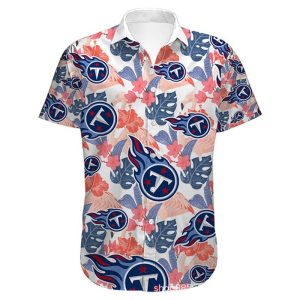 Tennessee Titans Hawaiian Shirt flower summer 2022 gift for fans