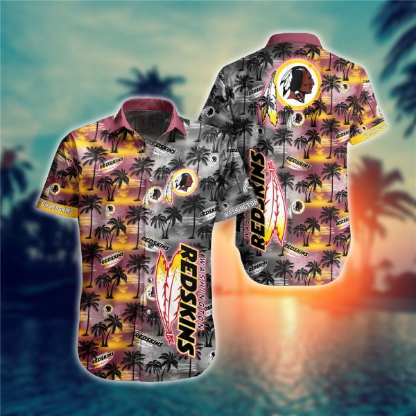 Washington Redskins Hawaiian Shirt flower gift for summer 2022