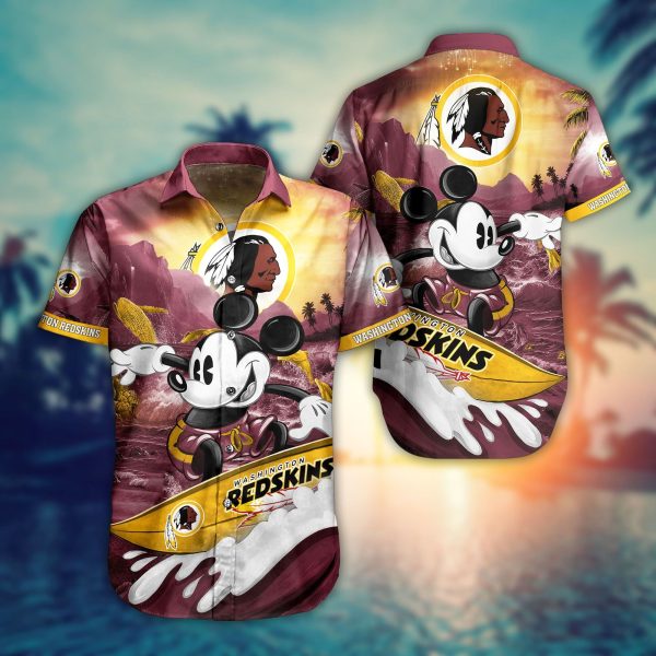 Washington Redskins Mickey NFL Hawaiian